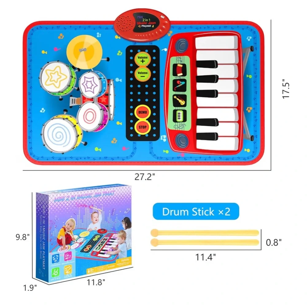 2-in-1 Musical Mat Toys